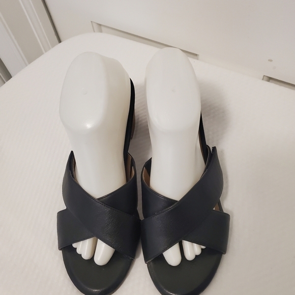 EC Vionic Lorne Black Leather Crisscross Sandals Size 10, Business, Clas… - Picture 6 of 15